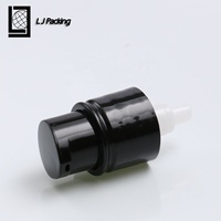 Pompe de fond de teint liquide cosmétique OEM 18mm noir pompe à couvercle lourd pour bouteille de lotion en verre bouteille de fond de teint liquide 30ml