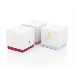 Small Custom Logo Separate Open Lid Top Rigid Cardboard Cosmetic Perfume Candle Present Gift Paper Package Packaging Box Boxes