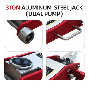 Dual Pump 3 Ton Capacity Aluminum <strong>Hydraulic</strong> Portable <strong>Lift</strong> <strong>Jack</strong> Stand 3 Ton <strong>Car</strong> <strong>Jack</strong> with Dual Pump System - Product Image 3