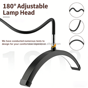 Lámparas de Escritorio Ajustables <span class=keywords><strong>para</strong></span> <span class=keywords><strong>el</strong></span> Hogar, Lámpara de Uñas con Clip y <span class=keywords><strong>Brazo</strong></span> Flexible <span class=keywords><strong>para</strong></span> Salón de Belleza, CRI 95, Luz de Luna <span class=keywords><strong>para</strong></span> Maquillaje LED y Fotografía - Product Image 3