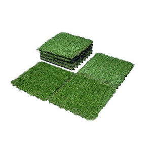 Azulejos de cubierta entrelazados impermeables, césped de 300x300mm para interior y exterior, fácil instalación, balcón, decoración de jardín para muebles de exterior - Product Image 1