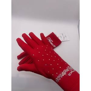 ผลิตในอิตาลี ถุงมือผู้หญิง ถุงมือแฟชั่น ถุงมือผ้าประดับเพชร เปล่งประกายและเหมาะสำหรับโอกาสที่หรูหรา เหมาะสำหรับ - Product Image 2