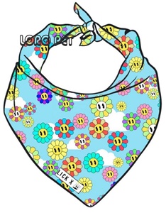 Marchio di lusso di Design regolabile sciarpa per cani di alta qualità accessorio per abbigliamento per cani Bandana all'ingrosso - Product Image 3
