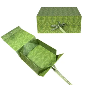 Boîte d'emballage de couleur Boîte magnétique Emballage de boîte cadeau magnétique pliante de luxe