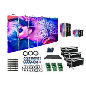 Ngoài trời cho thuê LED hiển thị RGB không thấm nước sân khấu thanh 3D sân khấu cong LED nền với video 8 'x 12' màn hình LED cho sân khấu lớn