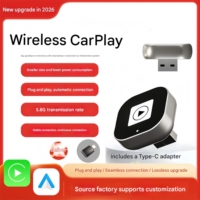Adaptador Inalámbrico 2 en 1 para CarPlay y Android Auto, Convierte de Cableado a Inalámbrico, Sin Retraso. Conexión Rápida, Plug & Play
