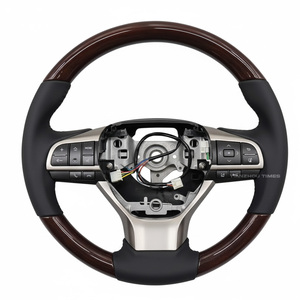 พวงมาลัยไม้คุณภาพ OEM ที่เข้ากันได้กับ <span class=keywords><strong>Lexus</strong></span> คือ250 350 300 300h <span class=keywords><strong>200T</strong></span> L430 500 200 GS 350 RCF ISF Lx570 RC <span class=keywords><strong>RX</strong></span> - Product Image 2