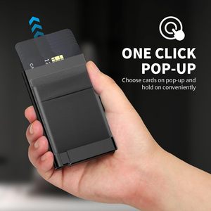 Portefeuille fin en alliage d'aluminium personnalisé avec <span class=keywords><strong>porte</strong></span>-cartes bancaires et <span class=keywords><strong>porte</strong></span>-cartes de crédit - Product Image 6