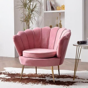 Hot Selling Nordic Gold Velvet Single Sofa Chair with Tufted Feature Luxury Living Room Furniture - Product Image 4