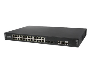 Switch PoE géré 2.5G à 30 ports, 24 ports 10/100/1000/2500M + 2 ports RJ45 1/10G, 4 ports SFP+ Uplink pour réseaux fibre optique - Product Image 2