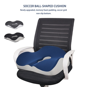 Coussin de siège en <span class=keywords><strong>mousse</strong></span> à mémoire de forme avec gel rafraîchissant JIYIMEI, best-seller, pour chaise de bureau, soulagement de la sciatique et des douleurs du coccyx, coussin de chaise respirant - Product Image 3