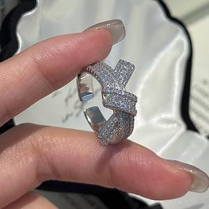 แหวนเงินแท้ S925 ดีไซน์แบบเปิด ประดับลายปม สไตล์วินเทจฝรั่งเศส ชุบทองคำสีกุหลาบ - Product Image 4