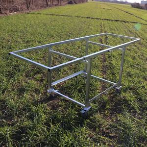 รถเข็นแผงลอยแบบพับได้สำหรับงานหนักพร้อมล้อ-รถขายบนถนนเคลื่อนที่ได้สำหรับตลาดและตลาดกลางคืน - Product Image 2