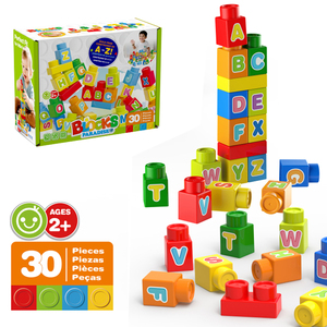 Juego de 30 Bloques de Construcción del Alfabeto de Gran Tamaño para Niños Pequeños, Juguete Educativo STEM para Apilar, Clasificar y Aprender Temprano - Product Image 2
