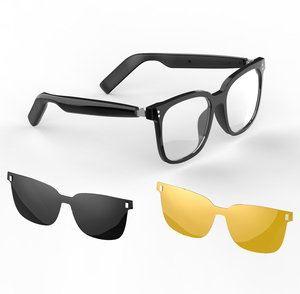 Lunettes de soleil audio intelligentes SG-19 3-en-1 avec écouteurs sans fil TWS, double puce BT 5.4 pour appels et musique, avec verres magnétiques - Product Image 1