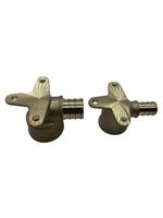 Raccord en laiton pour usine Pex B F1807 à oreilles tombantes 90° °   Raccords de tuyauterie en laiton sans plomb F1807 X FIP