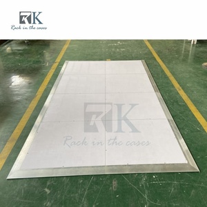 Tapis de mariage pour piste de danse blanche, style à vis, pour mariage - Product Image 4