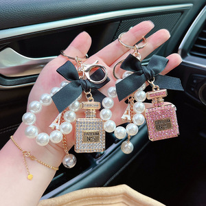 TG-2667 New Women Keychain Perfume Bottle Keychain <b>Key</b> Chains Fashion <b>Car</b> Keychain Bag Pendant Crystal Rhinestone <b>Key</b> <b>Ring</b> - Product Image 5