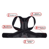 Ceinture de Correction Posturale Sportive en Gros avec Soutien à Baleines en Acier, Respirante, Unisexe, pour la Gym, Conception d'Ouverture des Épaules