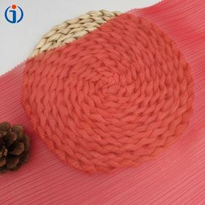 2025 nuovo tessuto plissettato 100% morbido poliestere Shimmer striscia rossa crêpe liquido metallico <span class=keywords><strong>in</strong></span> <span class=keywords><strong>Organza</strong></span> per abbigliamento di scena vestito - Product Image 4