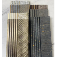 Panneaux muraux de décoration intérieure de luxe PS Panneau mural cannelé en polystyrène matière plastique Panneaux muraux de design intérieur