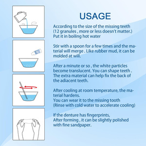 Riparazione Dentale Temporanea all'Ingrosso, Riempimento Fai-da-Te per Cosplay, Restauro della Cavità Orale, Adesivi, Acrilico Flessibile - Product Image 4
