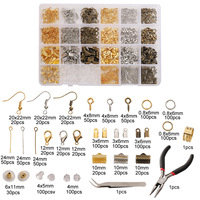 Alat manik-manik buatan tangan untuk perhiasan DIY Set Aksesori untuk anting telinga kait gelang dan kalung-untuk temuan perhiasan