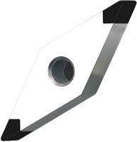 FONHAE Outils à pointe PCD à tranchant aiguisé, plaquettes de tournage CNC, outil de coupe diamanté pour le travail du bois, du métal et du plastique, OEM de haute qualité