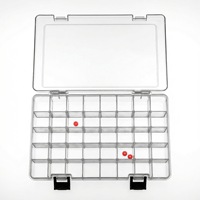 Boîte de rangement pour perles à fusionner en acrylique à 36 compartiments, boîte de rangement transparente divisée pour le bricolage et les loisirs créatifs