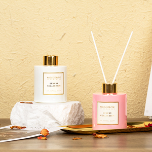 Mescente oem 100 מחשבים 140 מ ל ניחוח בית ניחוח ארומתרפיה דקורטיבי בקבוק זכוכית ראטן מפזר עם מקל - Product Image 3