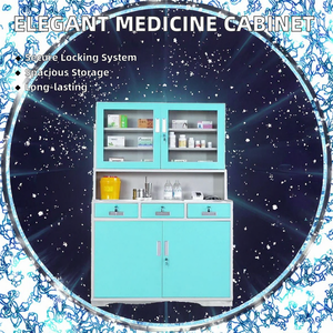 <span class=keywords><strong>Grande</strong></span> <span class=keywords><strong>armoire</strong></span> d'hôpital à <span class=keywords><strong>pharmacie</strong></span> de stockage Style de conception moderne élégant et coloré simple pour l'hôpital et la salle médicale en métal - Product Image 2