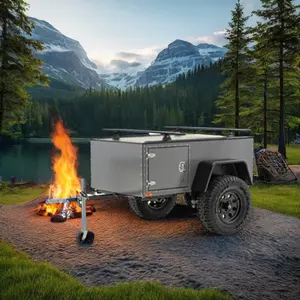 2024 Hete Verkoop 4X4 Off-Road Slimme Camper Aanhangwagen Lichtgewicht Aluminium Outdoor Reisaanhangwagen Voor Kamperen