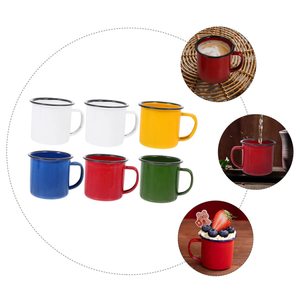 Senny compra de fábricas de China directa productos muy baratos taza de esmalte <span class=keywords><strong>Vintage</strong></span> <span class=keywords><strong>tazas</strong></span> de esmalte verde mini taza de esmalte - Product Image 5