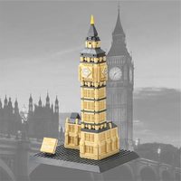 Wange 4211 MOC juego de bloques de construcción arquitectura Elizabeth Tower juguete niños arquitectura bloques de construcción juguetes para aficionados hobby