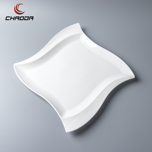 <span class=keywords><strong>Assiette</strong></span> carrée d'angle, conception de votre propre service d'assiettes, assiettes et plats en porcelaine personnalisés, vaisselle en porcelaine Chaoda de 7 à 11 pouces - Product Image 2