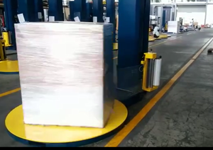 Machine d'emballage de palettes entièrement automatique et personnalisable pour cartons d'entrepôt, machine d'emballage verticale à <span class=keywords><strong>film</strong></span> continu - Product Image 6