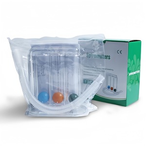 Entrenador de respiración con 3 bolas, instrumento de rehabilitación de la capacidad pulmonar para soporte posquirúrgico, uso en adultos - Product Image 2