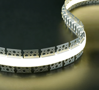 Profilé en aluminium anodisé flexible et pliable de 30 mm à double face, pour canal LED en alliage, silicone, série 6000