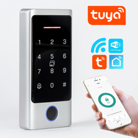 Clavier de contrôle d'accès intelligent en métal étanche IP66 avec vérification par empreinte digitale et RFID Tuya WIFI 125Khz & 13.56Mhz