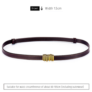Ceinture pour femme Mifaktory, ceinture en PU réglable, style classique, accessoire noir - Product Image 3