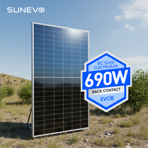 Paneles Solares Bifaciales de Contacto Trasero Tipo N Sunevo de 690w, Módulo Fotovoltaico Certificado de Alta Durabilidad para Proyectos a Gran Escala B - Product Image 1
