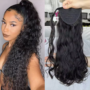 Extensiones de Cabello Chino Virgen 100% con Cutícula Alineada, Cola de Caballo con Cordón, Cambia Rápidamente el Peinado, Cola de Caballo 100% Cabello Humano - Product Image 6