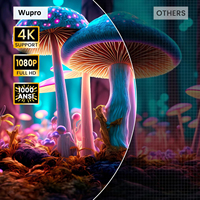 Projecteur LCD Intelligent Wupro K2, Applications Mondiales, Support 4K UHD, LED, 1000 Lumens ANSI, Système d'Exploitation Linux, Mise au Point Automatique, pour Home Cinéma et Jeux