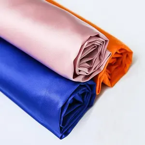Hot sale 120cm Width shiny soft touch high elastic stretch silky satin fabric for dress lining