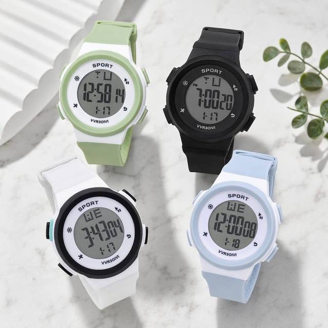 Student Digital Electronic Watch for Boys Waterproof Chronograph Alarm Luminous Multi-functional Sports Watch for Junior High