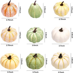 Citrouilles artificielles en mousse pour Halloween, Thanksgiving, Noël, la remise des diplômes, la récolte d'automne, décorations - Product Image 6
