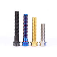 OEM titane Gr2 Gr5 or bleu noir couleur anodisé métrique gros filetage Torx tête hexagonale bride boulon