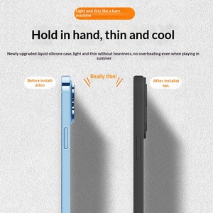 Custodia per iPhone 16 Pro Max in silicone liquido con protezione obiettivo, design anti-caduta a corpo intero, protezione fotocamera, design semplice - Product Image 3