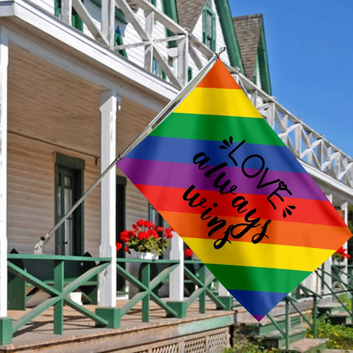 Nhà Máy Bán buôn 3X5FT Polyester biểu ngữ bền niềm tự hào lgbtq đầy màu sắc lesbian 90x150cm Polyester gay Malaysia cầu vồng cờ