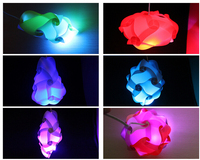 Abat-jour de lampe en forme de puzzle, abat-jour de lampe de taille M, assemblage personnel, lumières de puzzle IQ, lampe de puzzle